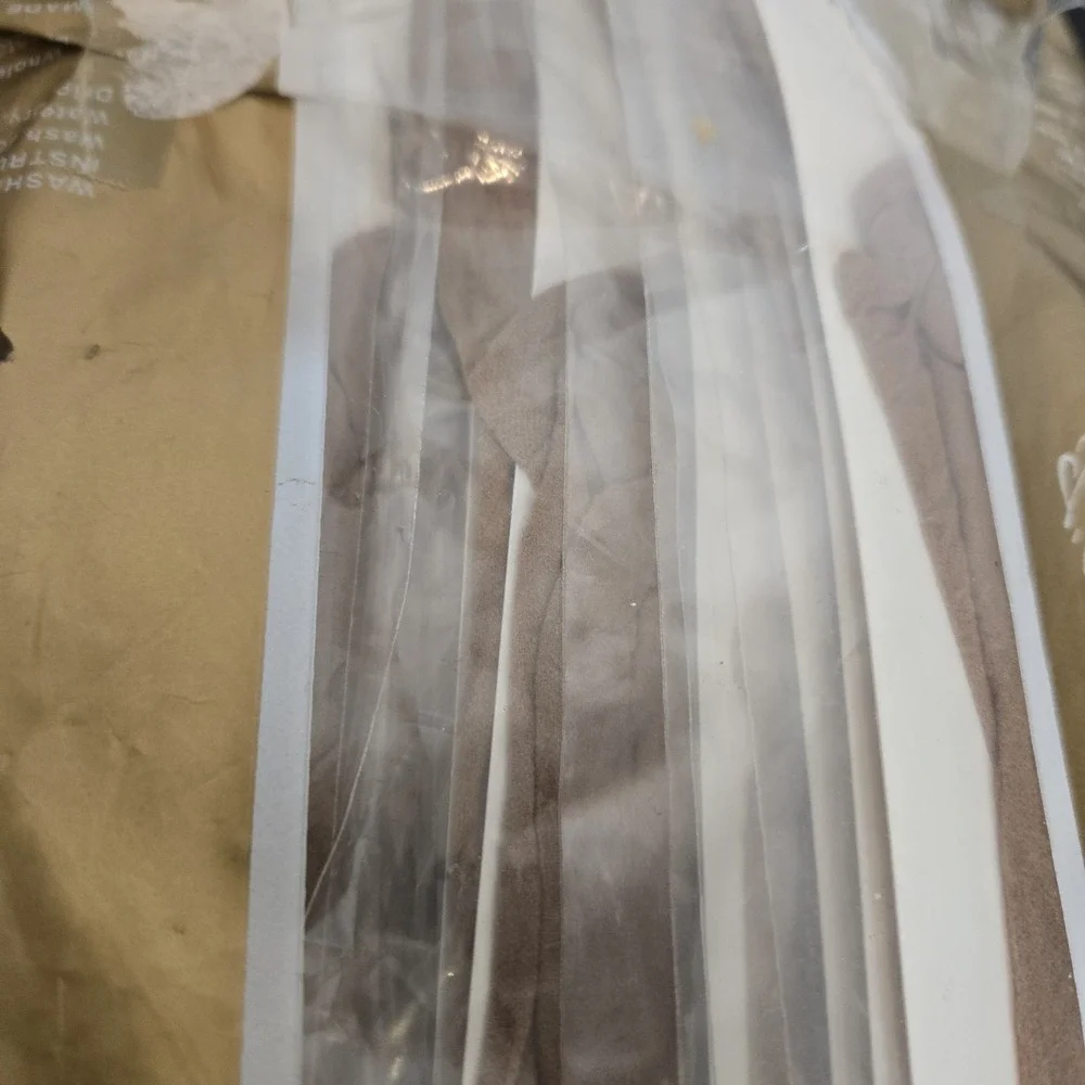 Vtg Nationals Hosiery 865 knee-hi 12 pr OS Neutral Beige Deadstock NWT Mod Era